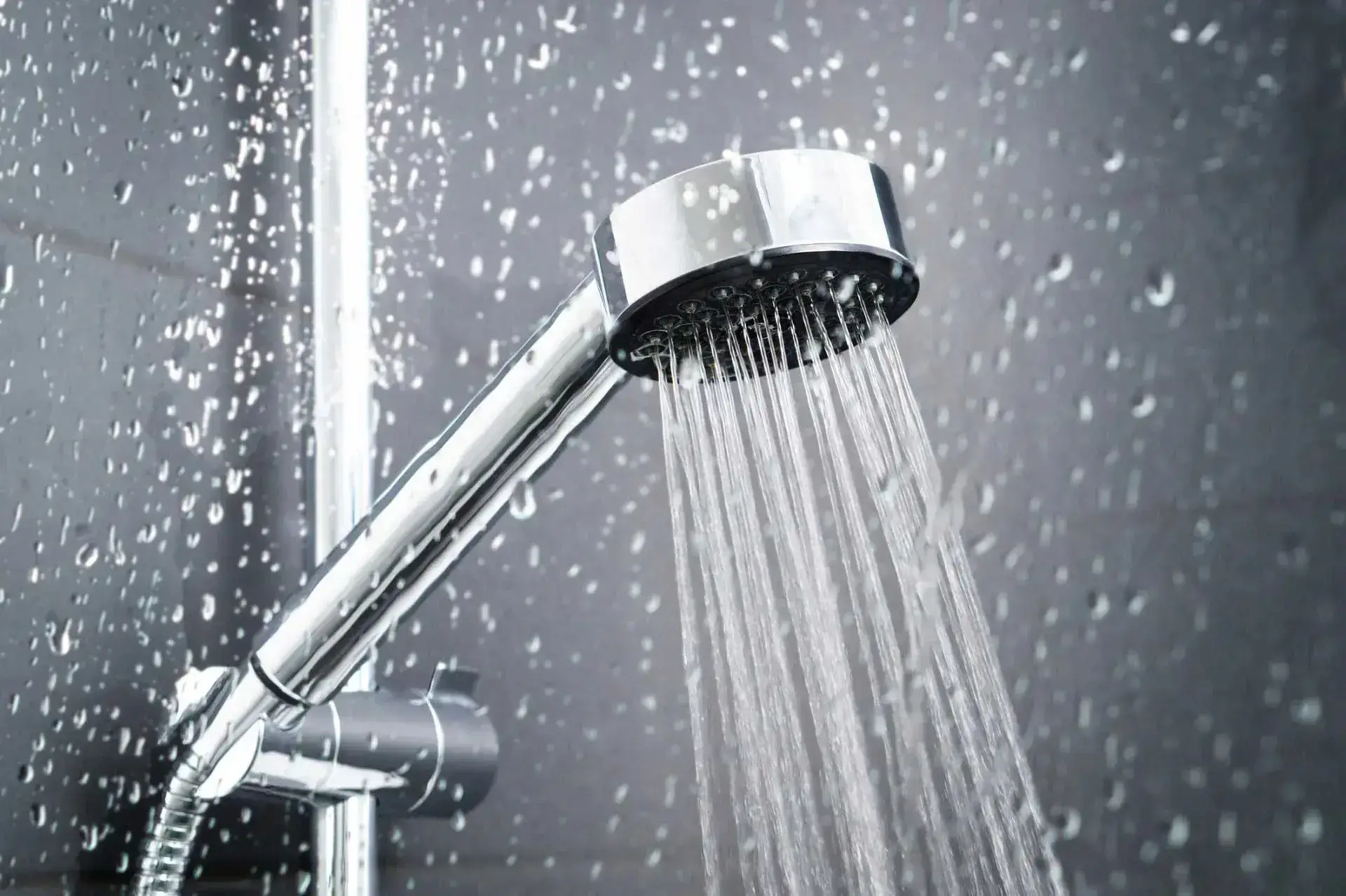 conditioned water coming from shower