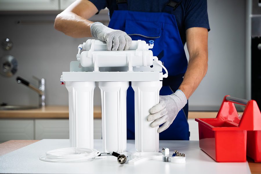 White water softener