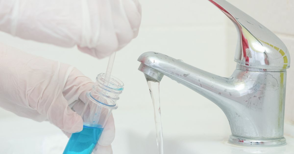 Testing water from a faucet