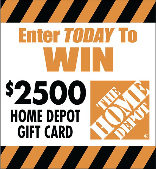 $2500 Home Depot Sweepstakes